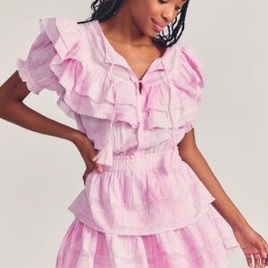 LoveShackFancy Peony Pink Liv Dress
